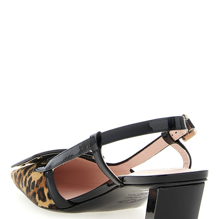 Roger Vivier Multicolor Calfskin Mid Heel Pumps