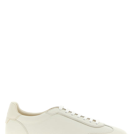 Brunello Cucinelli White Goatskin Low Top Sneakers
