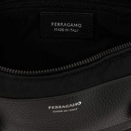 Ferragamo Black Fabric Crossbody Bag