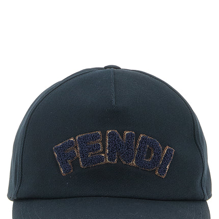 Fendi Blue Cotton Cap (Baseball Hat)