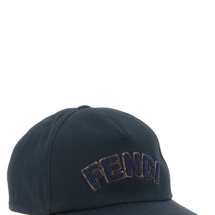 Fendi Blue Cotton Cap (Baseball Hat)