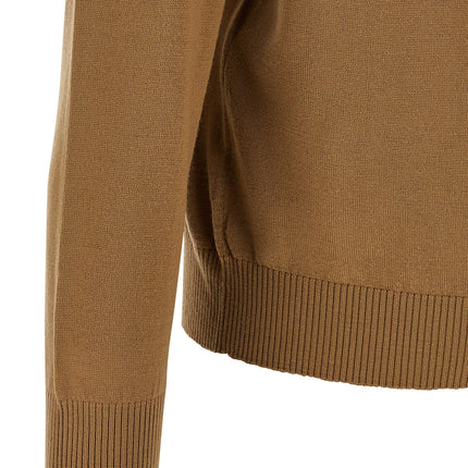 Fendi Beige Virgin Wool Cardigan
