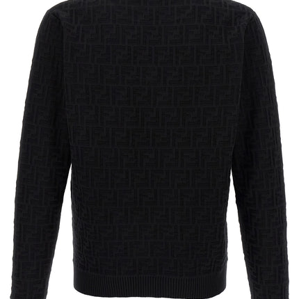Fendi Black Cotton Cardigan