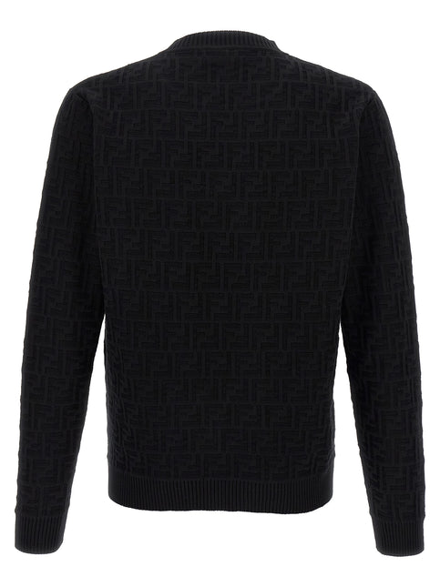Fendi Black Cotton Cardigan