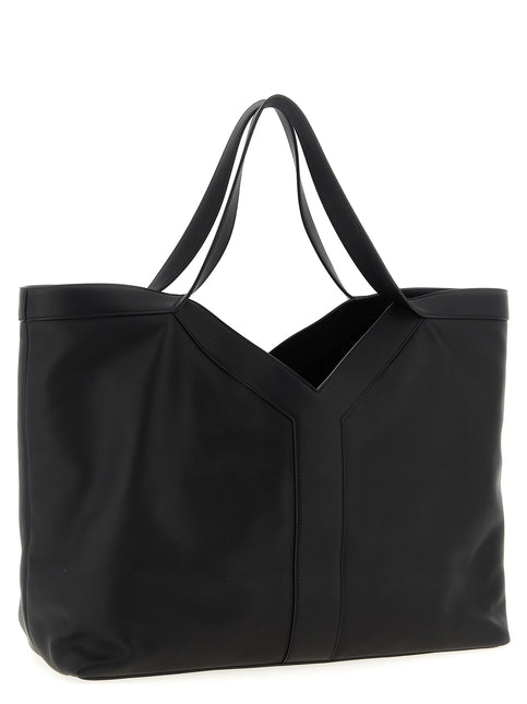 Saint Laurent Black Calfskin Tote Bag