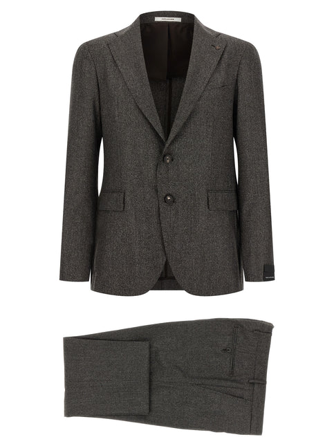 Tagliatore Brown Virgin Wool Two-Piece Suit