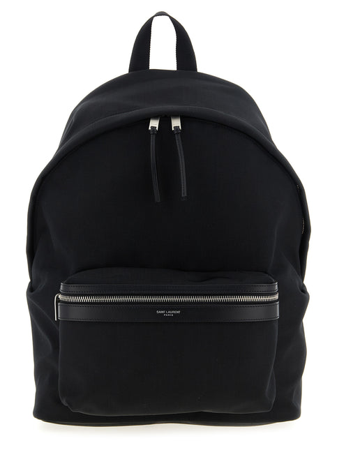 Saint Laurent Black Polyamide Backpack
