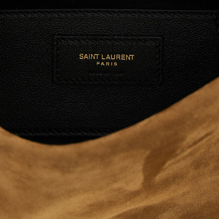 Saint Laurent Beige Calfskin Shoulder Bag