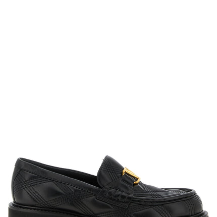 Valentino Garavani Black Lamb Leather Slip-On Loafers