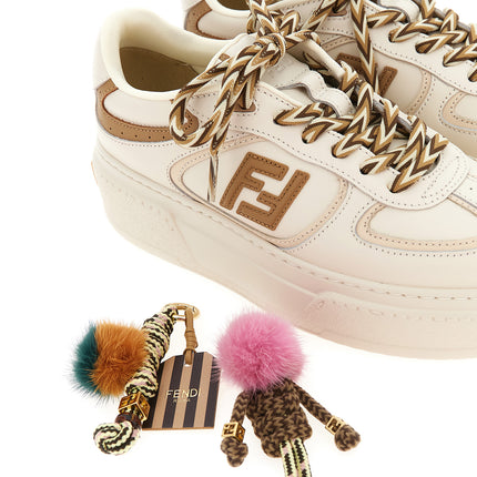 Fendi Multicolor Calfskin Platform Sneakers