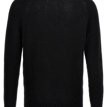 MA'RY'YA Black Virgin Wool Cardigan