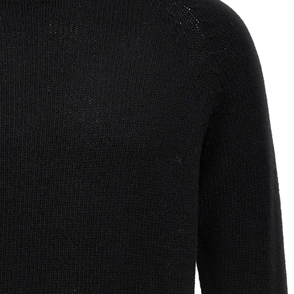 MA'RY'YA Black Virgin Wool Cardigan