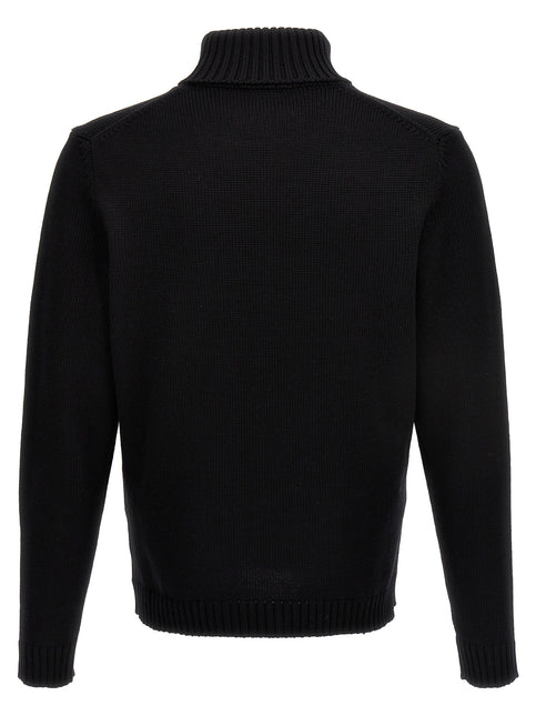 ZANONE Black Virgin Wool Cardigan