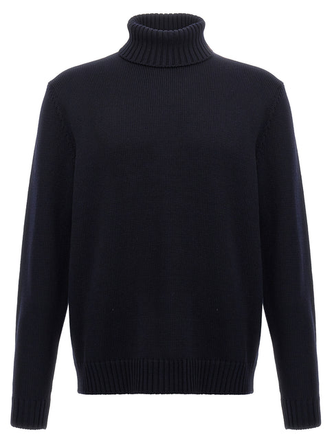 ZANONE Blue Virgin Wool Cardigan