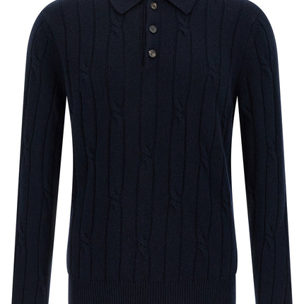 ZANONE Blue Virgin Wool Polo Shirt