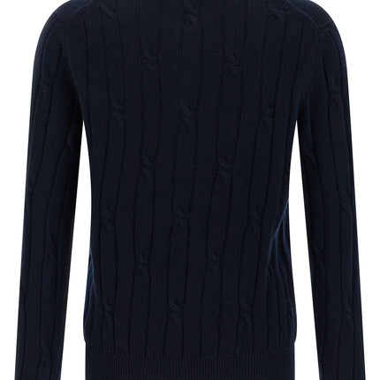 ZANONE Blue Virgin Wool Polo Shirt