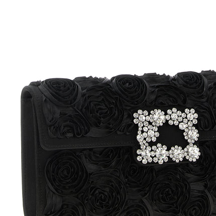 Roger Vivier Black Viscose Clutch Bag