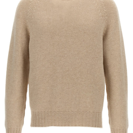 MA'RY'YA Beige Virgin Wool Cardigan