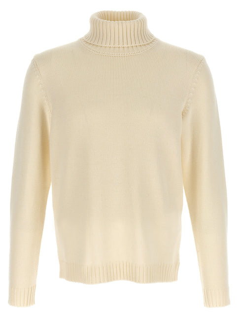 ZANONE White Virgin Wool Cardigan