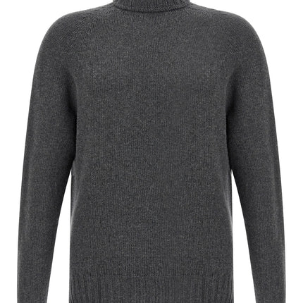 MA'RY'YA Gray Virgin Wool Cardigan