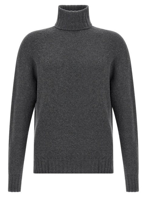 MA'RY'YA Gray Virgin Wool Cardigan