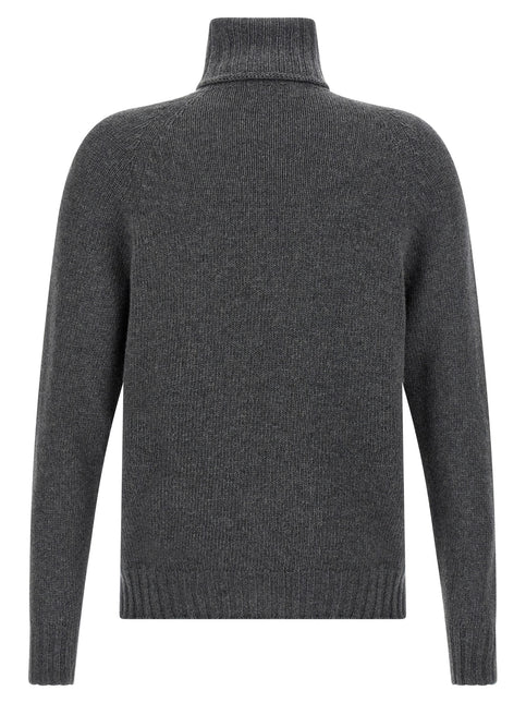 MA'RY'YA Gray Virgin Wool Cardigan