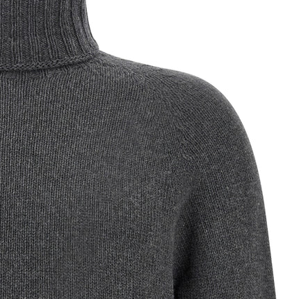 MA'RY'YA Gray Virgin Wool Cardigan