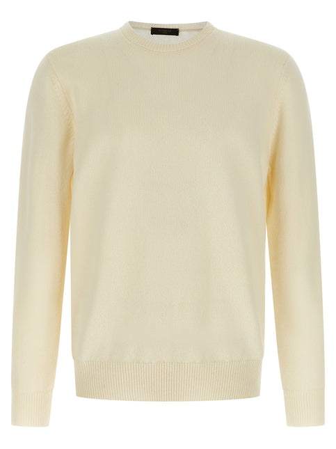 ZANONE White Virgin Wool Cardigan