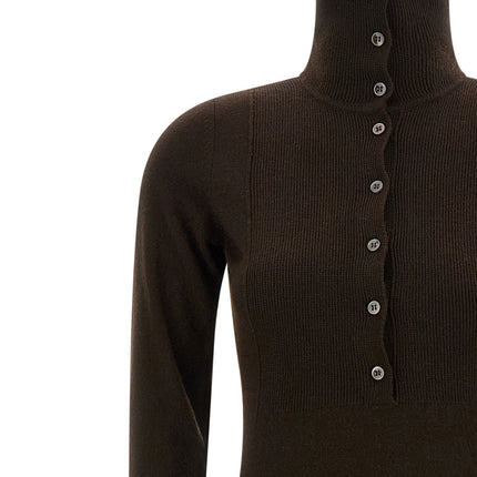 Tom Ford Brown Cashmere Long Dress