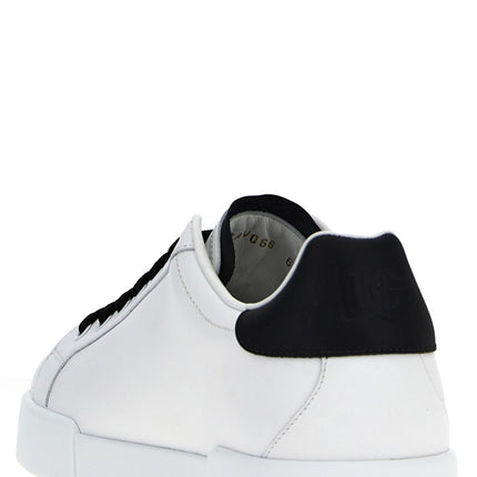 Dolce & Gabbana Bicolor Calfskin Low Top Sneakers