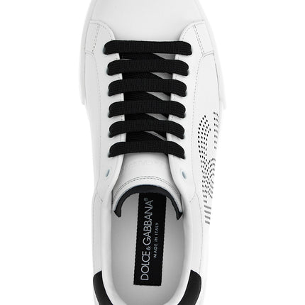 Dolce & Gabbana Bicolor Calfskin Low Top Sneakers