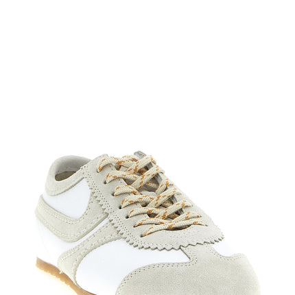 Dries Van Noten Gray Calfskin Sneakers