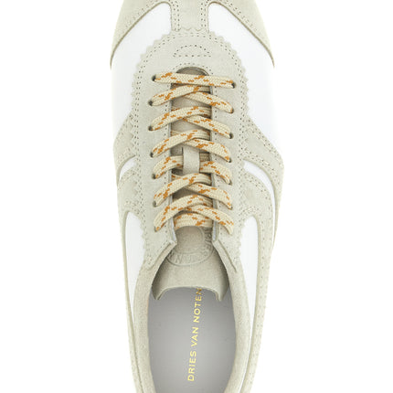 Dries Van Noten Gray Calfskin Sneakers