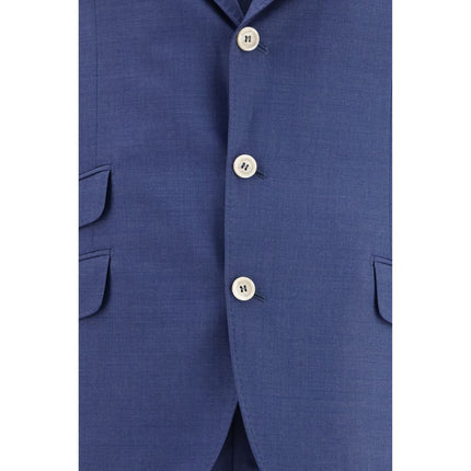 Brunello Cucinelli Blue Wool Oves Aries Two-Piece Suit