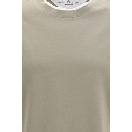 Brunello Cucinelli Bicolor Cotton T-Shirt