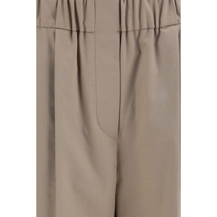 Brunello Cucinelli Beige Cotton Casual Pants