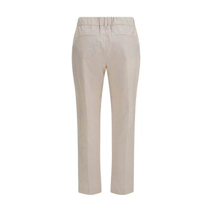 Brunello Cucinelli Beige Cotton Casual Pants