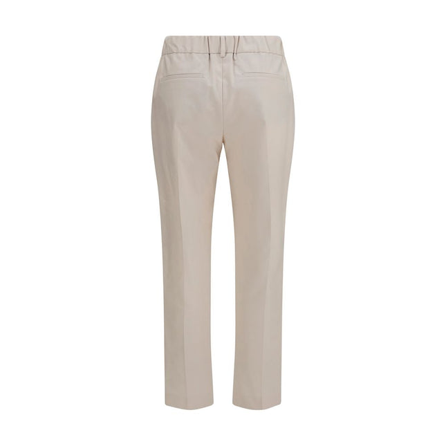 Brunello Cucinelli Beige Cotton Casual Pants