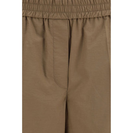Brunello Cucinelli Brown Cotton Casual Pants