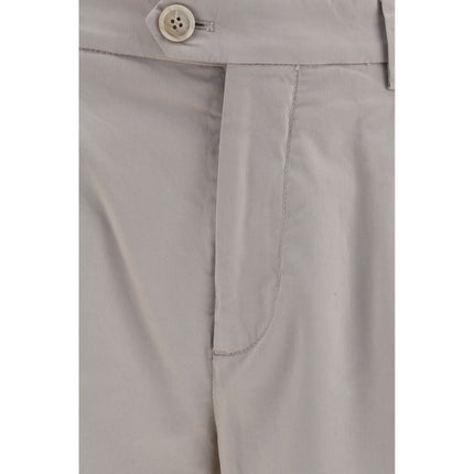 Brunello Cucinelli Beige Cotton Chino Pants