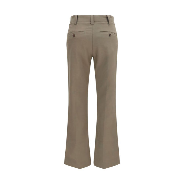 Brunello Cucinelli Brown Cotton Flared Pants