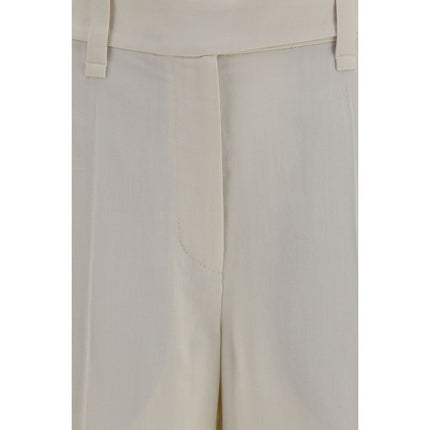 Brunello Cucinelli Beige Viscose Casual Pants