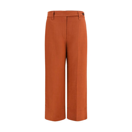 Brunello Cucinelli Brown Viscose Casual Pants