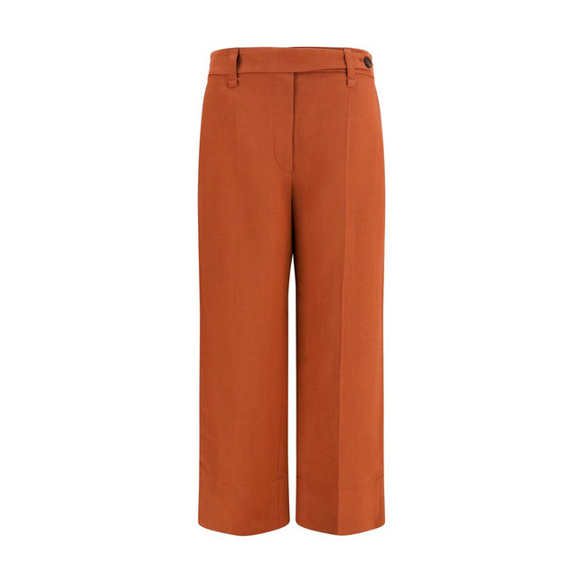Brunello Cucinelli Brown Viscose Casual Pants