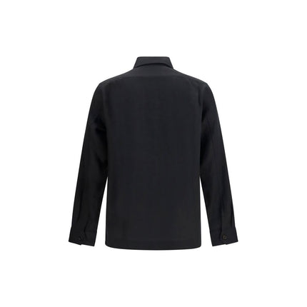 Brunello Cucinelli Black Linen Denim Jacket