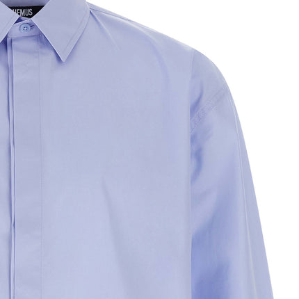 Jacquemus Blue Cotton Blouse