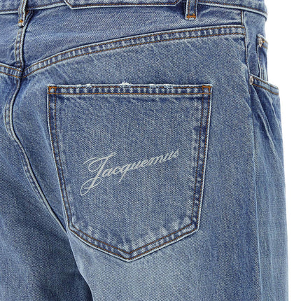 Jacquemus Blue Cotton Straight-Leg Jeans