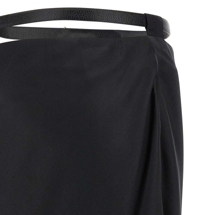 Tom Ford Black Silk Midi Skirt