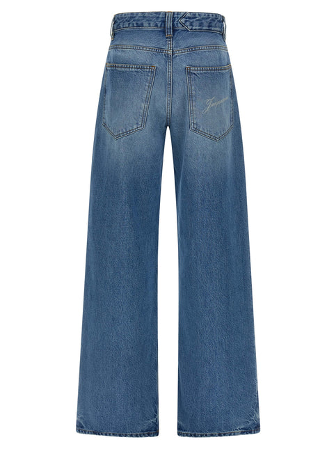 Jacquemus Blue Cotton Jeans Denim