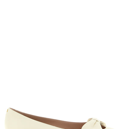Valentino Garavani White Leather Ballet Flats